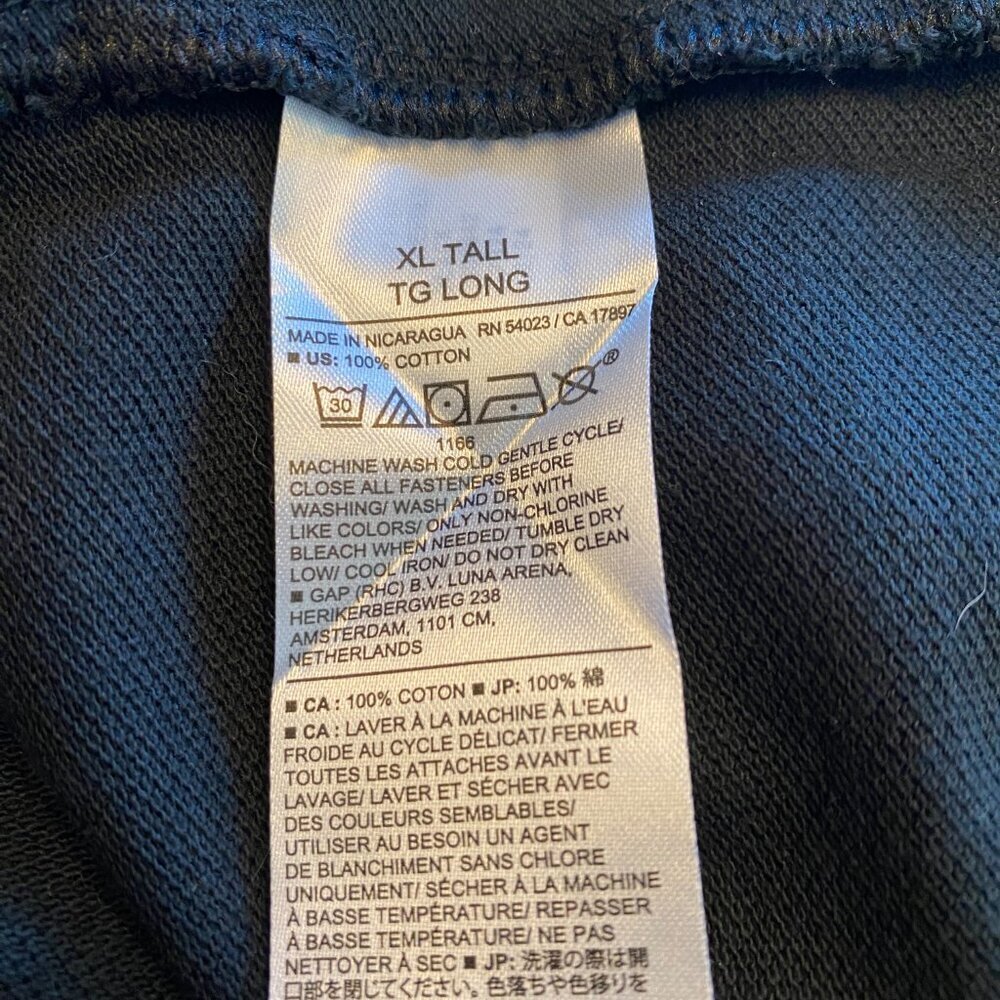 Banana Republic black short sleeve cotton polo top Mens XL Tall classic preppy - Picture 6 of 6